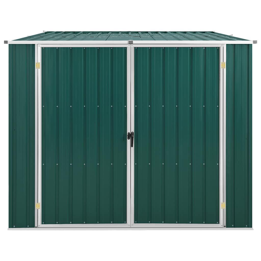 vidaXL Αποθήκη Κήπου Πράσινη 195x198x159 εκ. από Γαλβανισμένο Ατσάλι