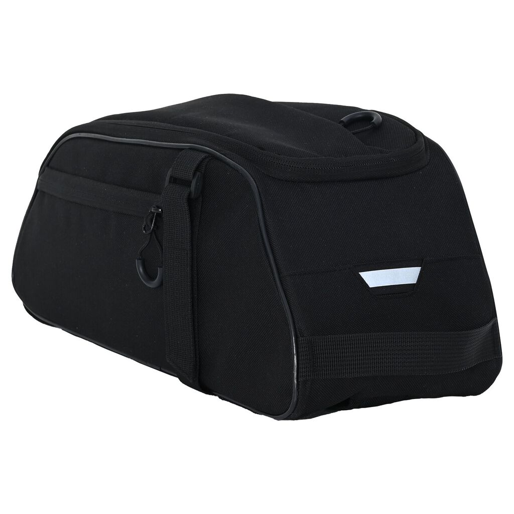 vidaXL Τσάντα Ποδηλάτου για Ράγα Pannier 8 L Μαύρη 38x16x16 εκ.