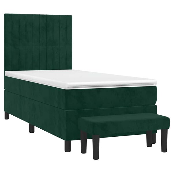 vidaXL &Kappa;&rho;&epsilon;&beta;ά&tau;&iota; Boxspring &mu;&epsilon; &Sigma;&tau;&rho;ώ&mu;&alpha; &Sigma;&kappa;&omicron;ύ&rho;&omicron; &Pi;&rho;ά&sigma;&iota;&nu;&omicron; 100x200&epsilon;&kappa;. &Beta;&epsilon;&lambda;&omicron;ύ&delta;&iota;&nu;&omicron;
