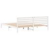 vidaXL Σκελετός Κρεβατιού Λευκό 180 x 210 cm Μασίφ ξύλο πεύκου