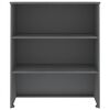 vidaXL Πάνω Μέρος Ντουλαπιού HAMAR Γκρι 85x35x100 εκ. Μασίφ Πεύκο
