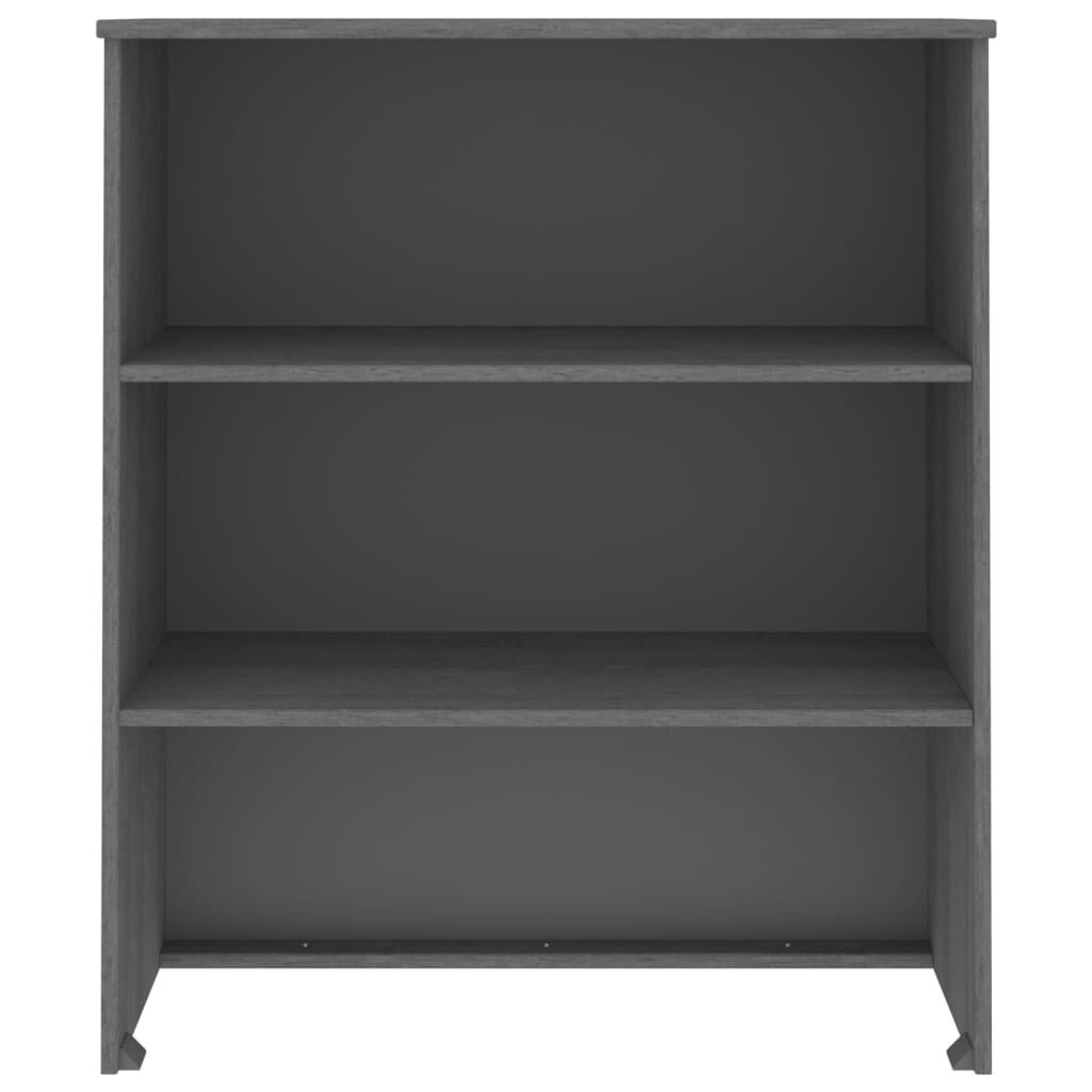 vidaXL Πάνω Μέρος Ντουλαπιού HAMAR Γκρι 85x35x100 εκ. Μασίφ Πεύκο
