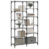 vidaXL Βιβλιοθήκη Γκρι Sonoma 100x32x170 εκ. Επεξεργ. Ξύλο / Σίδηρος
