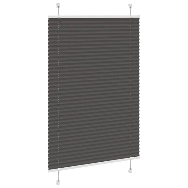 vidaXL Πλισέ περσίδα Μαύρο 95x150 cm Πλάτος υφάσματος 94,4 cm