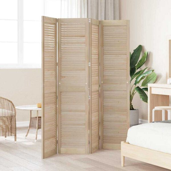 vidaXL Πόρτες Ντουλάπας με πόρτα 4 pcs Καφέ 170 x 39.5 x 2.1 εκ