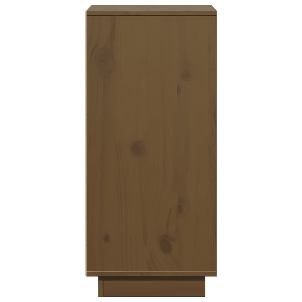 vidaXL Ντουλάπια 2 τεμ. Καφέ Μελί 31,5x34x75 εκ. από Μασίφ Ξύλο Πεύκου