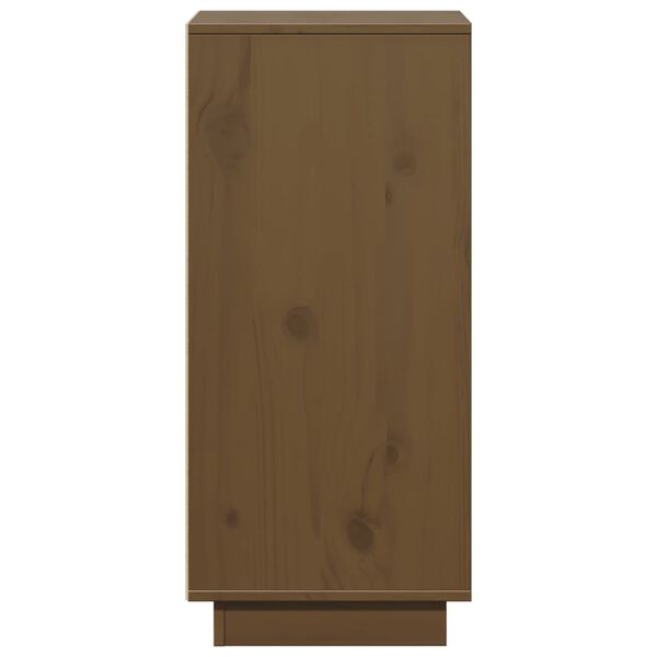 vidaXL Ντουλάπια 2 τεμ. Καφέ Μελί 31,5x34x75 εκ. από Μασίφ Ξύλο Πεύκου