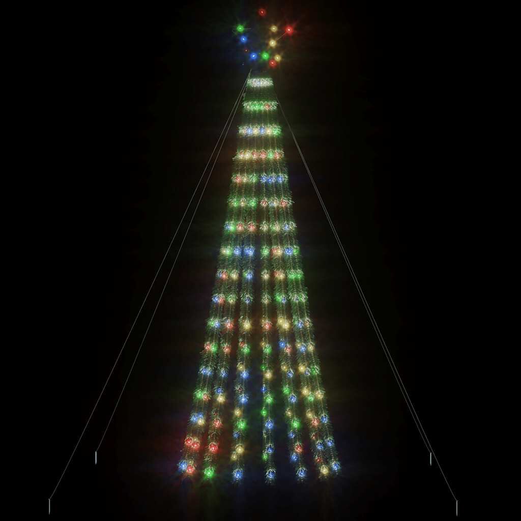 vidaXL Χριστουγεννιάτικο δέντρο LED 275 LED πολύχρωμο 180 εκ.
