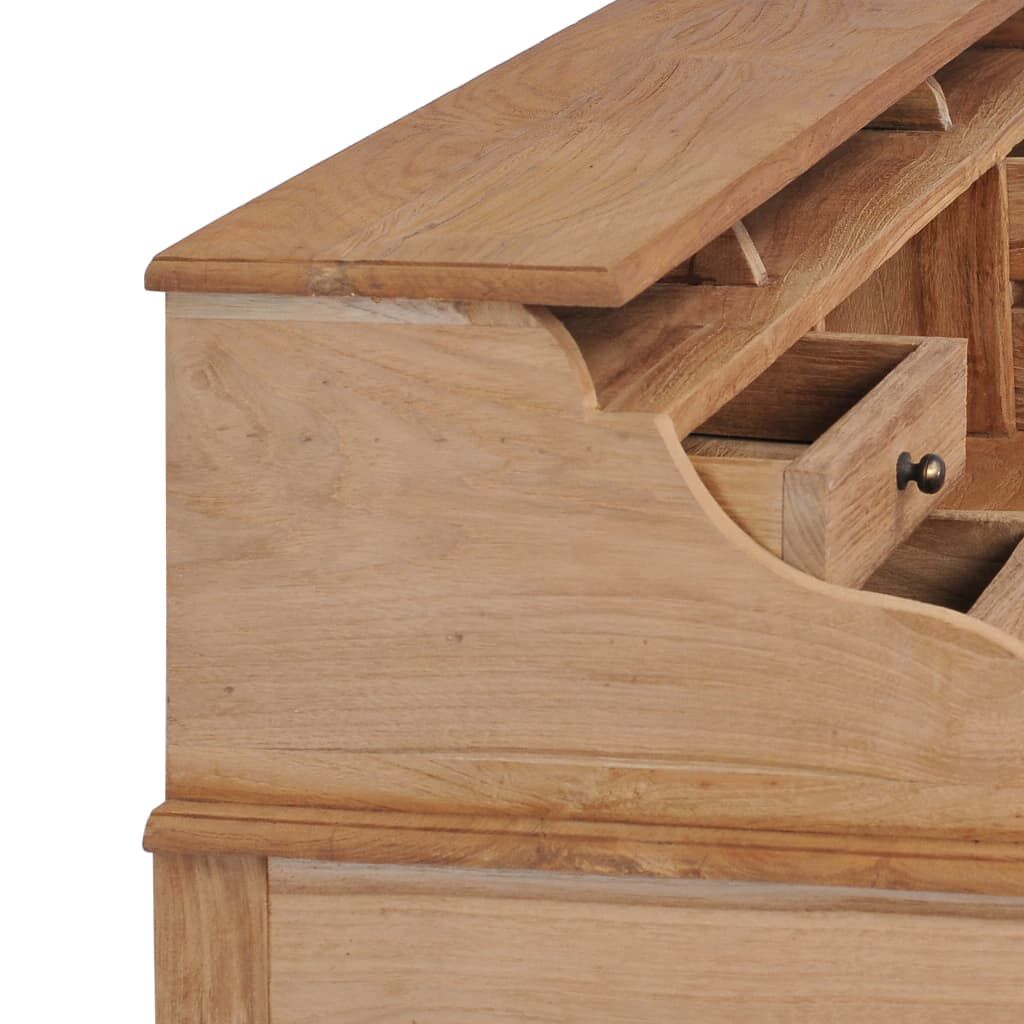 vidaXL Γραφείο 90 x 50 x 100 εκ. από Μασίφ Ξύλο Teak