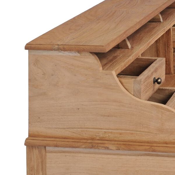 vidaXL Γραφείο 90 x 50 x 100 εκ. από Μασίφ Ξύλο Teak
