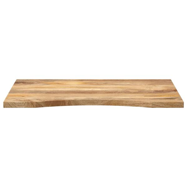 vidaXL Επιφάνεια Γραφείου Καμπύλη 100x50x2,5 εκ Μασίφ Ακατ. Μάνγκο