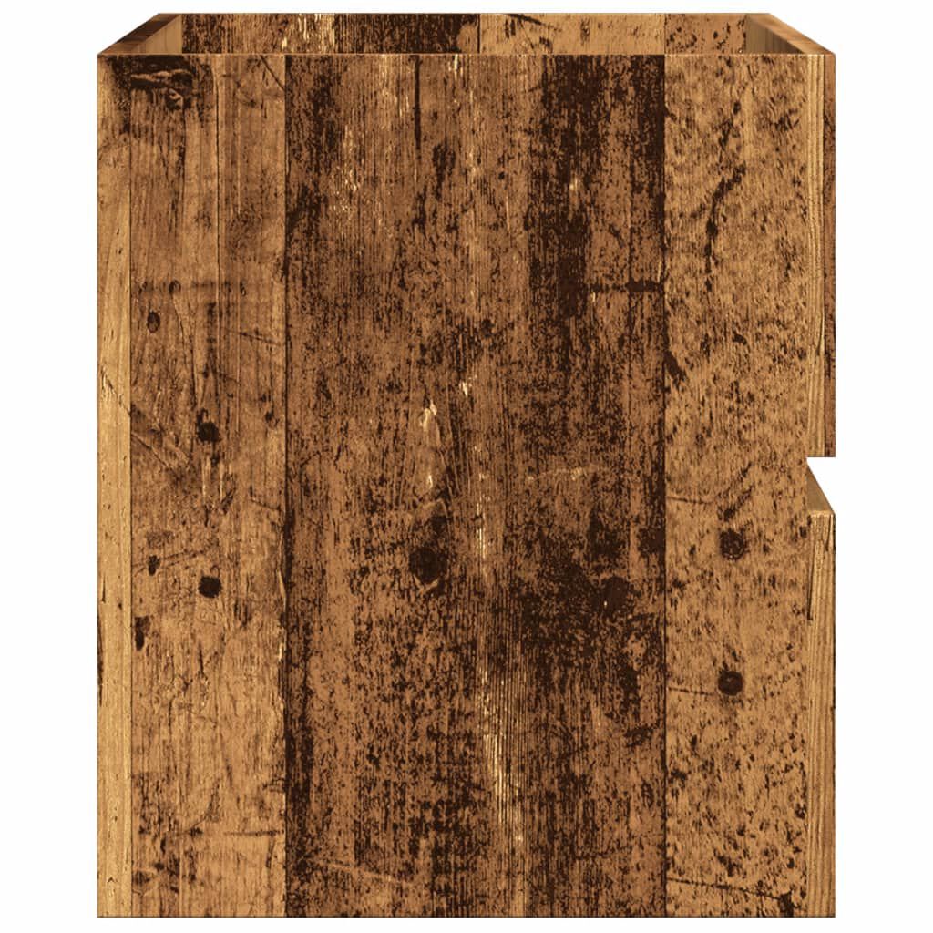 vidaXL Ντουλάπι Νιπτήρα Όψη Παλαιού Ξύλου 90x38,5x45 εκ. Επεξεργ. Ξύλο