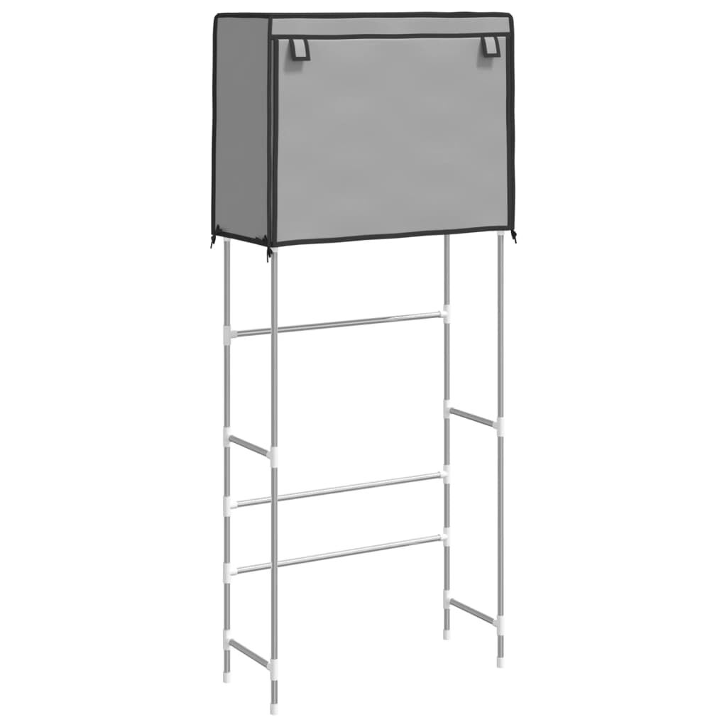 vidaXL Ραφιέρα 2 Επιπέδων για Πλυντήριο Γκρι 71x29,5x170,5 εκ. Σίδερο