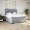 vidaXL &Kappa;&rho;&epsilon;&beta;ά&tau;&iota; Boxspring &mu;&epsilon; &Sigma;&tau;&rho;ώ&mu;&alpha; &Alpha;&nu;&omicron;&iota;&chi;&tau;ό &Gamma;&kappa;&rho;&iota; 200x200 &epsilon;&kappa;. &Upsilon;&phi;&alpha;&sigma;&mu;ά&tau;&iota;&nu;&omicron;