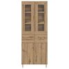 vidaXL Highboard &mu;&epsilon; &sigma;&upsilon;&rho;&tau;ά&rho;&iota; 2 pcs Artisan Oak &Epsilon;&pi;&epsilon;&xi;&epsilon;&rho;&gamma;&alpha;&sigma;&mu;έ&nu;&omicron; &xi;ύ&lambda;&omicron;