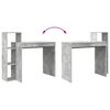 vidaXL Γραφείο Γκρι σκυροδέματος 100 x 40 x 90 cm Επεξεργασμένο ξύλο