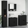 vidaXL Σετ Επίπλων Μπάνιου Επιτοίχιο 4 pcs Μαύρο 61 x 35 x 64 εκ.