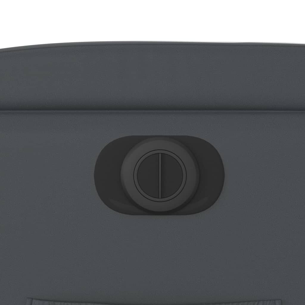 vidaXL Πολυθρόνα Ηλεκτρική Ανακλινόμενη Γκρι από Συνθετικό Δέρμα
