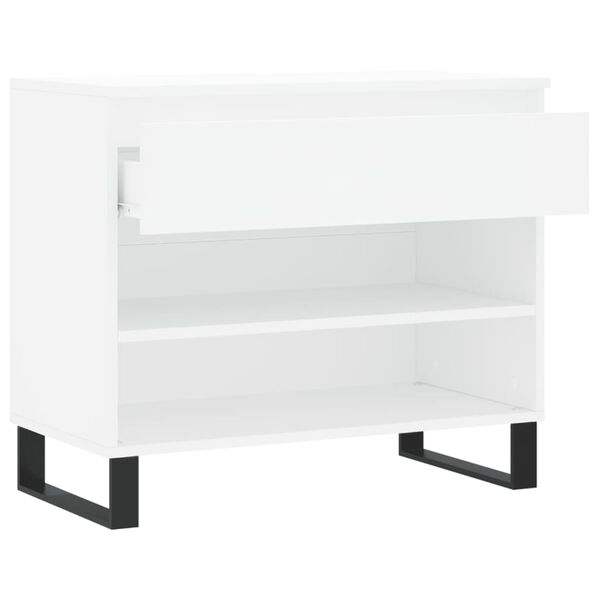 vidaXL Παπουτσοθήκη Λευκή 70 x 36 x 60 εκ. από Επεξεργασμένο Ξύλο