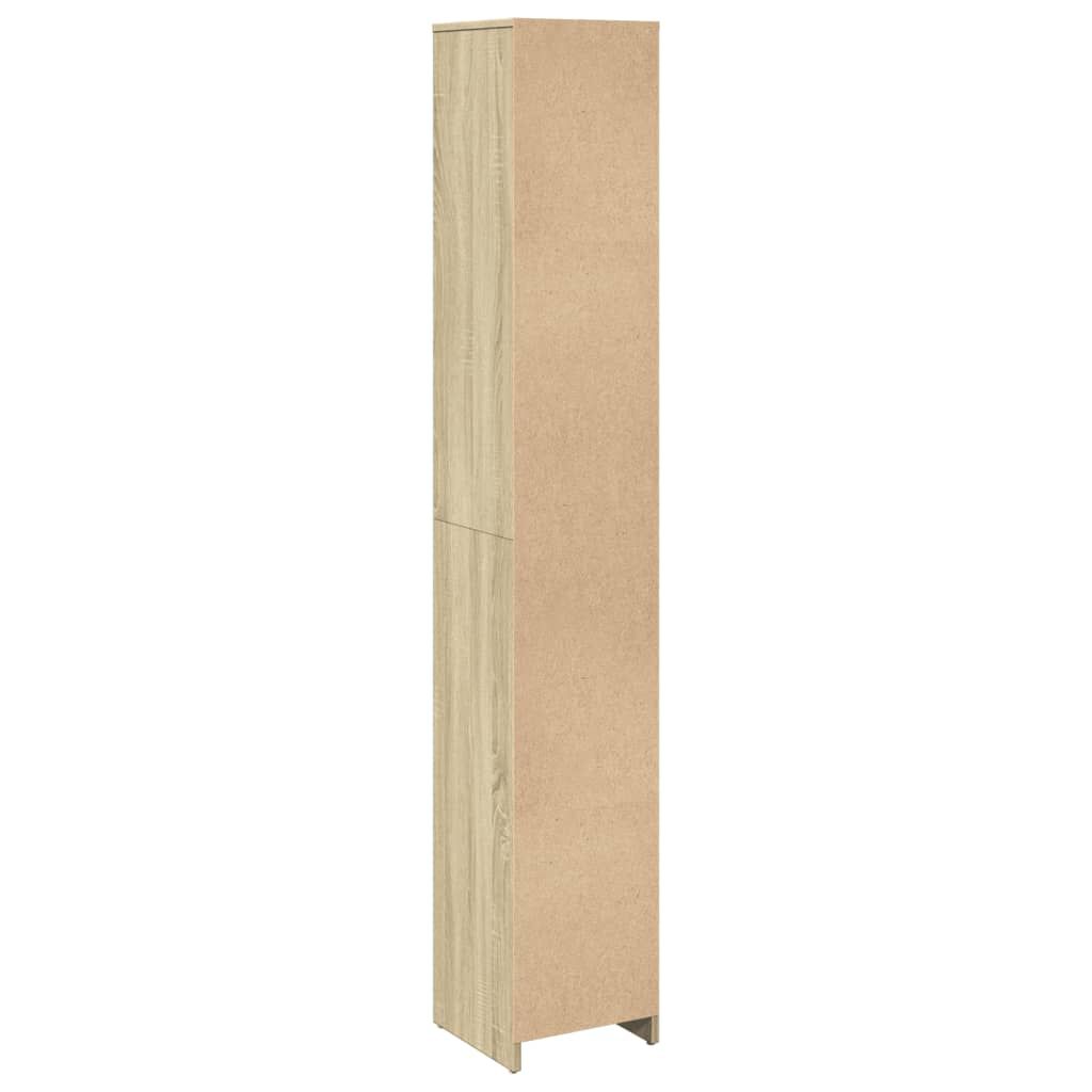 vidaXL Στήλη Μπάνιου Sonoma Δρυς 30x30x183,5 εκ. Επεξεργασμένο Ξύλο