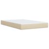 vidaXL &Kappa;&rho;&epsilon;&beta;ά&tau;&iota; Boxspring &mu;&epsilon; &Sigma;&tau;&rho;ώ&mu;&alpha; &Kappa;&rho;&epsilon;&mu; 120x200 &epsilon;&kappa;. &Upsilon;&phi;&alpha;&sigma;&mu;ά&tau;&iota;&nu;&omicron;
