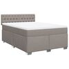 vidaXL &Kappa;&rho;&epsilon;&beta;ά&tau;&iota; Boxspring &mu;&epsilon; &Sigma;&tau;&rho;ώ&mu;&alpha; Taupe 160x200 &epsilon;&kappa;. &Upsilon;&phi;&alpha;&sigma;&mu;ά&tau;&iota;&nu;&omicron;