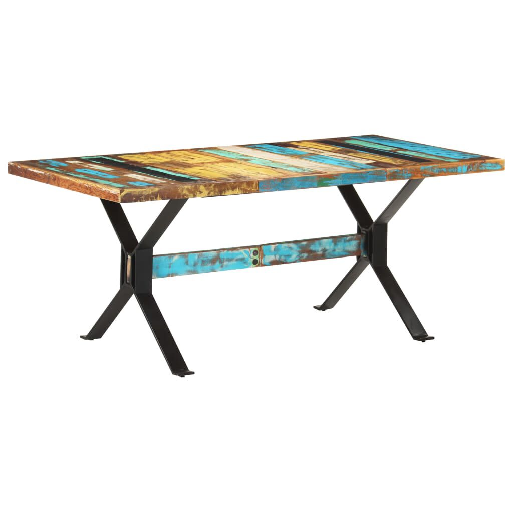 vidaXL Τραπεζαρία 180 x 90 x 76 εκ. από Μασίφ Ανακυκλωμένο Ξύλο