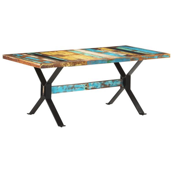 vidaXL Τραπεζαρία 180 x 90 x 76 εκ. από Μασίφ Ανακυκλωμένο Ξύλο