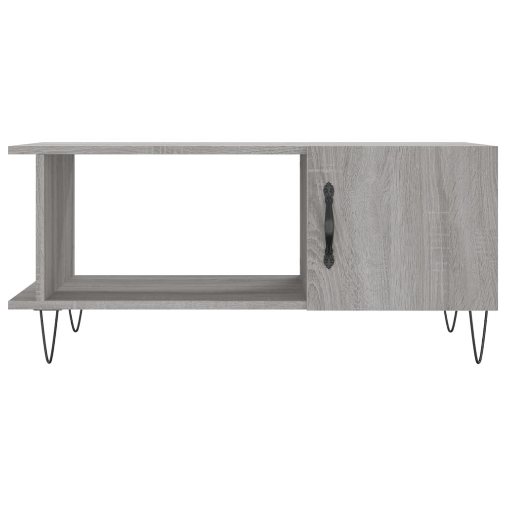 vidaXL Τραπεζάκι Σαλονιού Γκρι Sonoma 90x50x40 εκ. Επεξεργασμένο Ξύλο