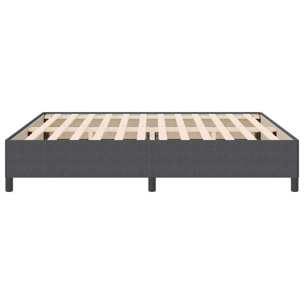 vidaXL Σκελετός Κρεβατιού Σκούρο γκρι 200 x 200 cm Βελούδο