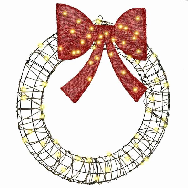 vidaXL &Sigma;&tau;&epsilon;&phi;ά&nu;&iota; &mu;&epsilon; 60 LED &Theta;&epsilon;&rho;&mu;ό &lambda;&epsilon;&upsilon;&kappa;ό 75 cm &Rho;&alpha;&tau;ά&nu;