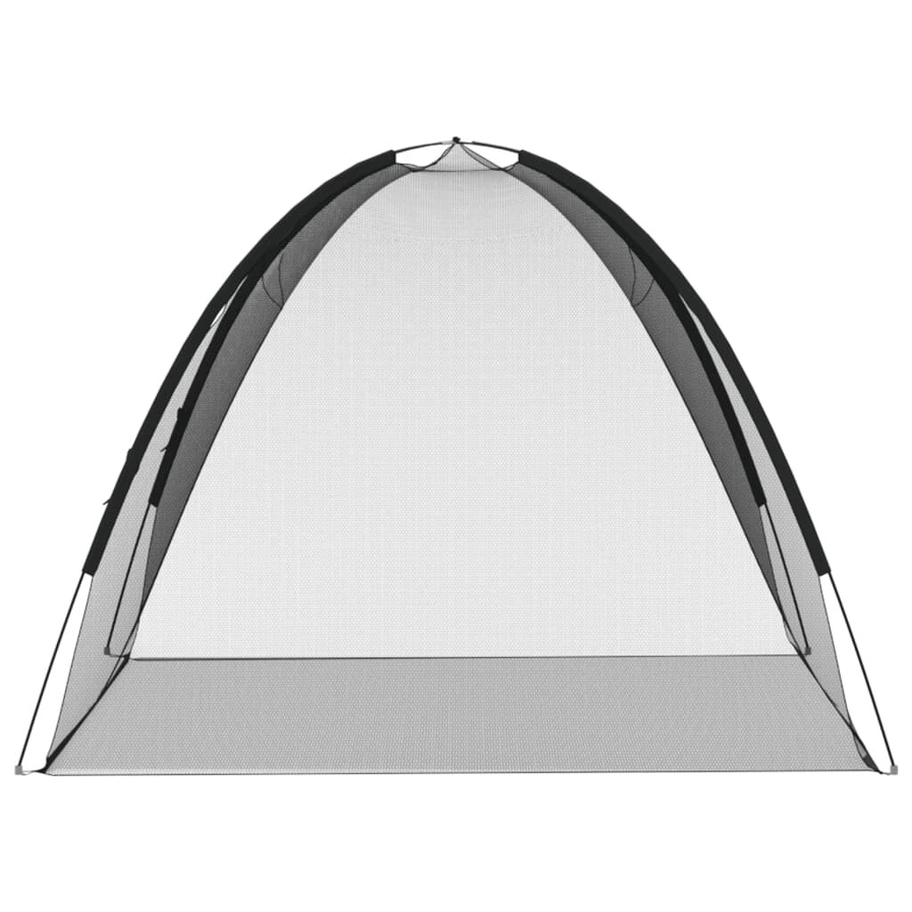 vidaXL Κουνουπιέρα Mongolia με Πόρτες 200Δίχτυ Μαύρη 200x180x135 εκ.