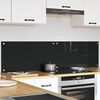 vidaXL Πίσω Πάνελ Κουζίνας Μαύρο 80 x 40 cm σκληρυμένο γυαλί