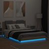 vidaXL Πλαίσιο Κρεβατιού με Κεφαλάρι/LED Sonoma δρυς 140x200 εκ.