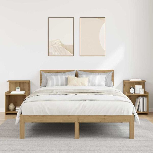 vidaXL &Kappa;&omicron;&mu;&omicron;&delta;ί&nu;&omicron; 2 pcs Artisan Oak 40 x 35 x 60 &epsilon;&kappa;. &Epsilon;&pi;&epsilon;&xi;&epsilon;&rho;&gamma;&alpha;&sigma;&mu;έ&nu;&omicron; &xi;ύ&lambda;&omicron;