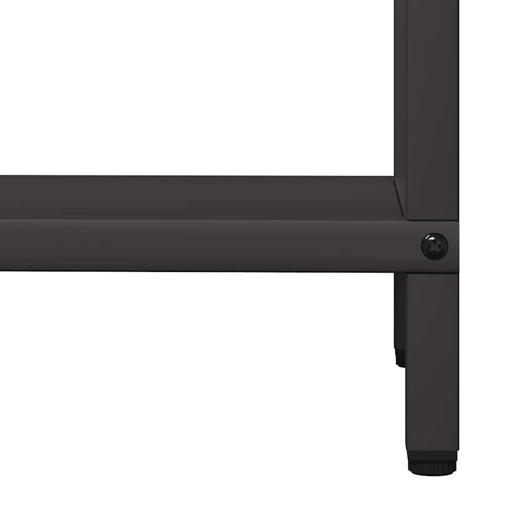 vidaXL Ράφι για καυσόξυλα Μαύρο 40x25x120 cm Ατσάλι ψυχρής έλασης