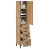 vidaXL Highboard Artisan Oak 34,5 x 34 x 180 &epsilon;&kappa;. &Epsilon;&pi;&epsilon;&xi;&epsilon;&rho;&gamma;&alpha;&sigma;&mu;έ&nu;&omicron; &xi;ύ&lambda;&omicron;