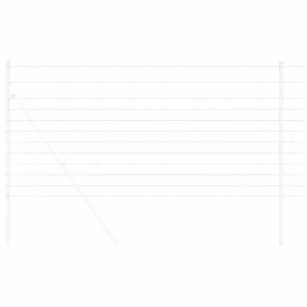 vidaXL Περίφραξη αγρού Ασημί 25 x 1.2 μ Γαλβανισμένος χάλυβας