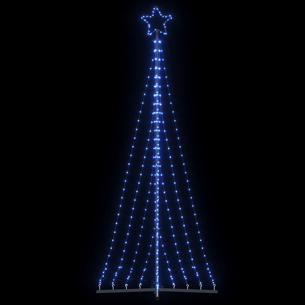 vidaXL Χριστουγεννιάτικο δέντρο LED 447 LED μπλε 249 εκ.