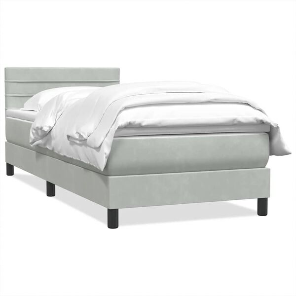 vidaXL Box Spring &kappa;&rho;&epsilon;&beta;ά&tau;&iota; &mu;&epsilon; &sigma;&tau;&rho;ώ&mu;&alpha; &alpha;&nu;&omicron;&iota;&chi;&tau;ό &gamma;&kappa;&rho;&iota; 100x220 &epsilon;&kappa;. &Beta;&epsilon;&lambda;&omicron;ύ&delta;&iota;&nu;&omicron;