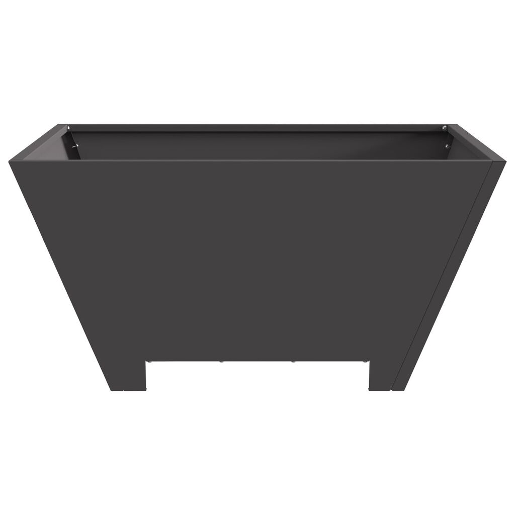 vidaXL Τζάκι Φωτιά Τετράγωνο Μαύρο 60x60x30 εκ. Ατσάλι