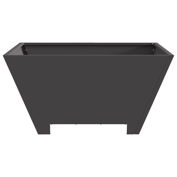 vidaXL Τζάκι Φωτιά Τετράγωνο Μαύρο 60x60x30 εκ. Ατσάλι