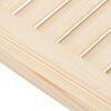 vidaXL Swing Doors Louvred Design 1-Pair 100x100 cm μασίφ ξύλο πεύκο