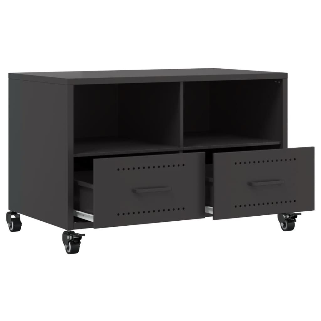 vidaXL Έπιπλο Τηλεόρασης Μαύρο 68x39x43,5 εκ. Χάλυβας