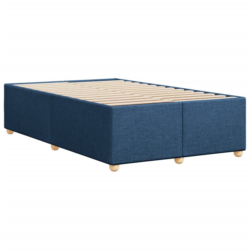 vidaXL Πλαίσιο κρεβατιού χωρίς στρώμα μπλε 120x200cm ύφασμα