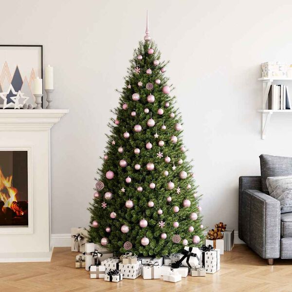 vidaXL Σετ Μπάλες Χριστουγεννιάτικες 111 τεμ. Ροζ από Πολυστυρένιο