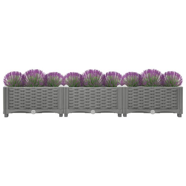 vidaXL Ζαρντινιέρα 120 x 40 x 23 εκ. από Πολυπροπυλένιο