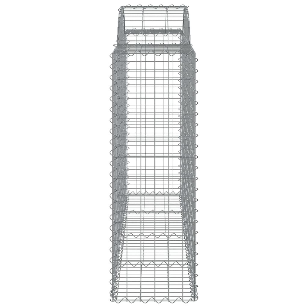 vidaXL Συρματοκιβώτια Τοξωτά 8 τεμ. 200x50x120/140 εκ. Γαλβαν. Ατσάλι