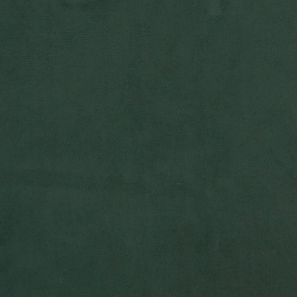 vidaXL Στρώμα με Pocket Springs Σκούρο Πράσινο100x200x20 εκ. Βελούδινο