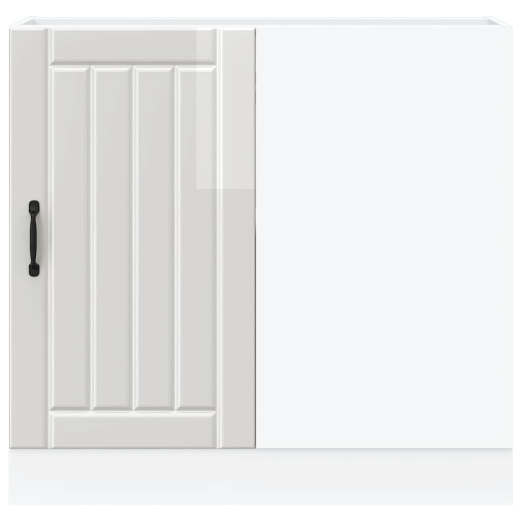 vidaXL Κάτω ντουλάπι κουζίνας "Lucca" High Gloss White